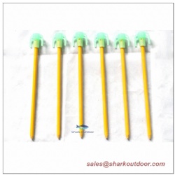 Fluorescent Tent Pegs Fiberglass Pole 19.5cm