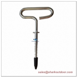 Steel Screw Ice Peg 20cm