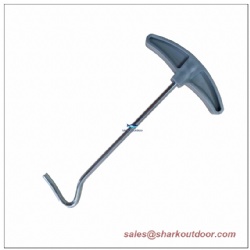 Tent Peg Puller with Grey Handle 14cm